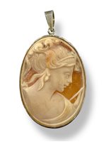 Colgante Mandile 1922 Mujer Cammei  in Plata Conchiglia 2MCICM49.2